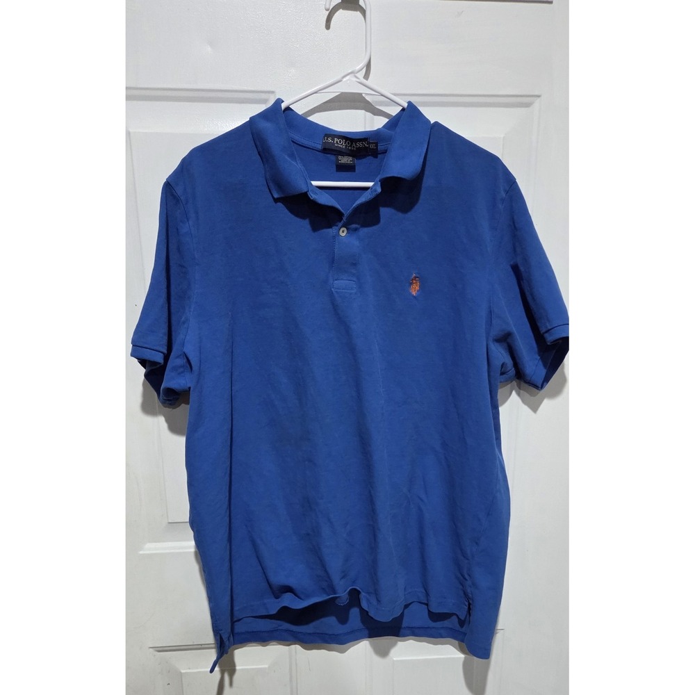 US Polo Assn Blue Polo Short Sleeve Shirt Men XXL